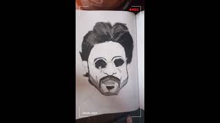 I tried to Sketch King Khan//please like and Subscribe//Milestone craft//plz comment how is it.