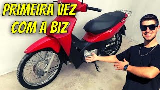 PRIMEIRA VEZ PILOTANDO UMA HONDA BIZ 125