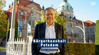 Machen Sie mit beim Bürgerhaushalt Potsdam 2023/24!