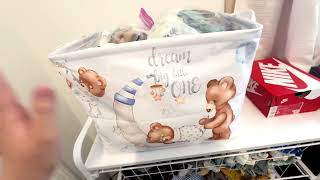 Baby Nursery Bear Theme Storage Container #babyorganization #baby #babyessentials