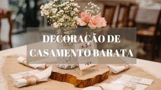 DECORAÇÃO DE CASAMENTO FÁCIL E BARATA | DIY Centro de mesa