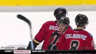 Rangers at Flames - 12/12/15 - TJ Brodie goal