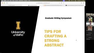 Graduate Writing Symposium: Crafting a Strong Abstract (3/5/24)