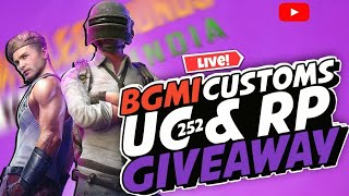 BGMI Live Custom Room | BGMI New Update 3.4 Version | New Rp is here | Uc and Rp Giveaway On 80k