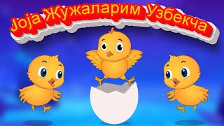 Joja Жужаларим Узбекча | Bolalar qo'shiqlari / Болалар учун кушиклар | Small Chicks Rhyme in Uzbek