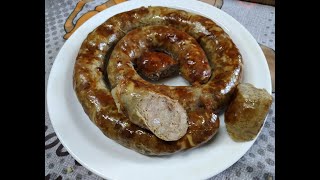 КОЛБАСА ДОМАШНЯЯ С ЧЕСНОКОМ/Homemade sausage/Memfarita kolbaso/Hausgemachte Wurst