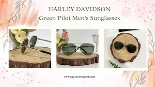 Mắt kính HARLEY DAVIDSON Green Pilot Men's Sunglasses