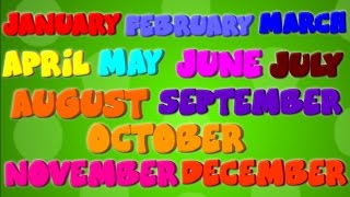 Months Of The Year | Nursery Rhymes | Learning Videos For Kids