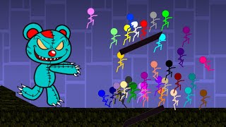 Медведь-зомби - Игра Гонка Крупье (Stickman Race)