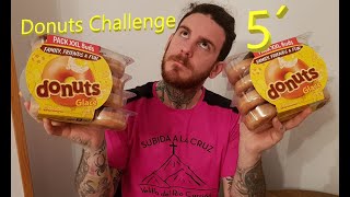 DONUTS CHALLENGE | CUÁNTOS DONUTS ME COMO EN 5 MINUTOS??  RETO DE COMIDA | FOOD CHALLENGE