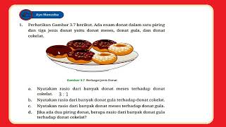 Perhatikan gambar 3.7 berikut. Ada enam donat dalam satu piring dan tiga jenis donat yaitu donat