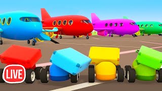 🛻✈️ Мультики про машинки и САМОЛЕТЫ 🔴 Машины помощники ОНЛАЙН