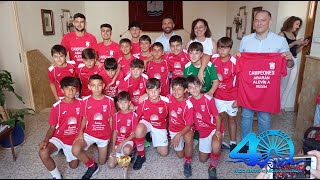 Recepción en el Ayuntamiento del equipo Campeón Alevín de Fútbol