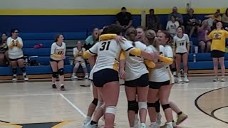 Apollo-Ridge Girls Volleyball Comeback Win over Valley [8/27/24] 😎💙💛💯🏐