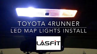 Toyota 4Runner LED map lights upgrade and install - Lasfit - Discount in description