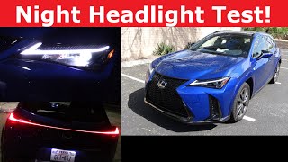 2025 Lexus UX 300h Headlight Test and Night Drive