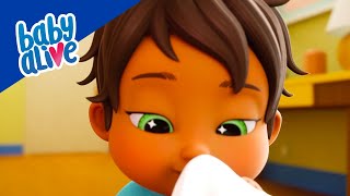 Baby Alive en Español 🦠 ¡no Teo! ¿Adónde Fue El Moco? 🖐 Dibujos Animados Para Niños 💕