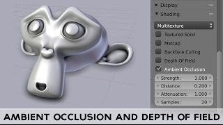 Blender 2.74 Features: Real Time Viewport Ambient Occlusion and Depth Of Field