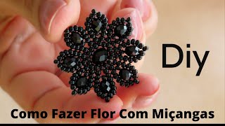 Como Fazer Flor de Miçangas - Bijuterias Passo a Passo - Artesanato