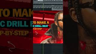 HOW TO MAKE MELODIC DRILL BEATS FOR POP SMOKE , CENTRAL CEE etc. #shorts #producer