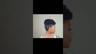 Easy and quick short hairstyle for summer/natural hairstyle