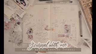 245 JOURNAL WITH ME; weekly memory keeping art journal on my thinking of you book