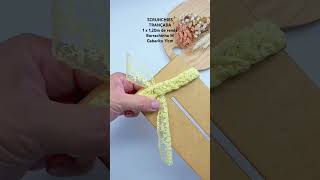 SCRUNCHIES trançada/ #diy #artesanato #tutorial