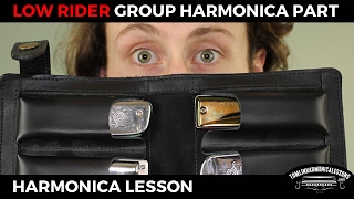 Blues Harmonica Lesson - 4 Part Ensemble Version Of Low Rider By War on a C Harmonica