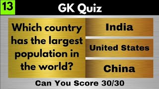 The Ultimate Quiz Challenge! 🎉 30 General Knowledge Questions