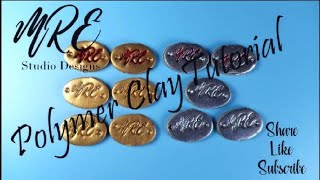 Polymer Clay Tutorial - Logo Plaques