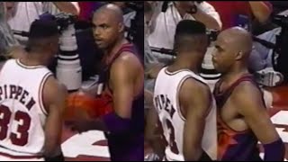 Charles Barkley vs Scottie Pippen Heated Moments 1993-94