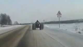 Tractor Snowmobile Hybrid Vehicle