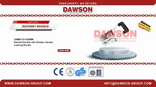 DAWSON 35MM×3T×200MM Ratchet Buckle with Rubber Handle, Lashing Buckles