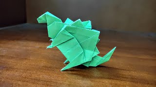 How To Make Origami Godzilla - Origami Godzilla - Easy Origami