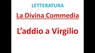 L'addio a Virgilio