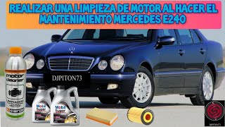 Realizar Una Limpieza De Motor Al Hacer El Mantenimiento Mercedes E240 W210 año 2001#mercedesbenz