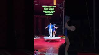 Skating on circus floor Infront of 10,000 people #rollerblades #circus #skatingshorts #short #dance