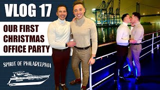 TAKING MY BOYFRIEND TO OUR OFFICE CHRISTMAS PARTY | GAY COUPLE VLOGMAS | VLOG 17 CHRIS AND TYLER