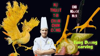 Cắt Tỉa Hoa Quả|🇻🇳 Cách tỉa chân chim CÔNG (kỹ thuật cắt ghép) how to fruits carving