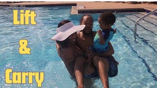 Lift & Carry Fitness at Disney All Star Sports Resort|Lifting my Family in the Pool