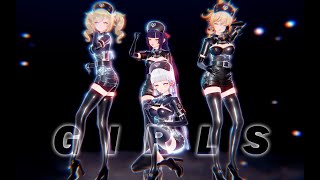 【Genshin Impact MMD／4K／60FPS】Barbara × Yunjin × Ayaka × Yoimiya【GIRLS】