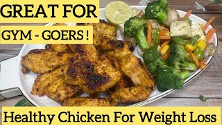 Pan Roasted Chicken For Weight Loss |Weight Loss Recipe|Diet Recipe |Salad Recipe | Aalia Ki Kitchen