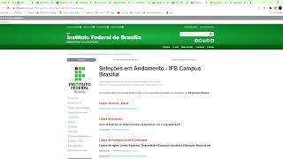 Instituto Federal de Brasília – IFB abre inscrições para 1514 vagas cursos grátis