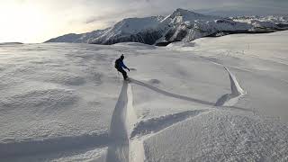 Surfen im Schnee