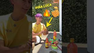 Haciendo una piña loca súper picante #humor #lifehacks