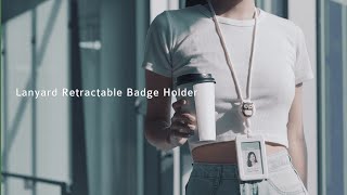 【Lanyard Retractable Badge Holder】Retractable Sensing, Stylish at Ease｜Bone