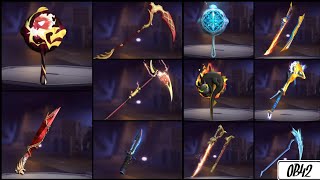 ALL NEW MELEE WEAPONS SKINS | #OB42