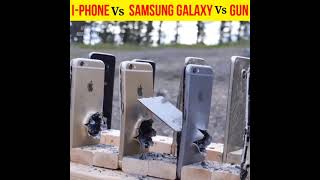 Samsung Galaxy Vs iPhone Vs Gun। Which Phone is More Bulletproof। #Experiment #Shorts #Video