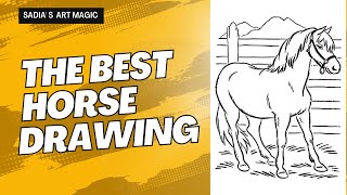 how to draw a horse | easy horse drawing | simple horse drawing step by step | horse drawing for kid