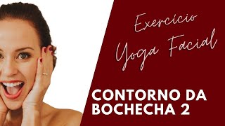 YOGA FACIAL - Contorno da bochecha e rugas na testa - #shorts